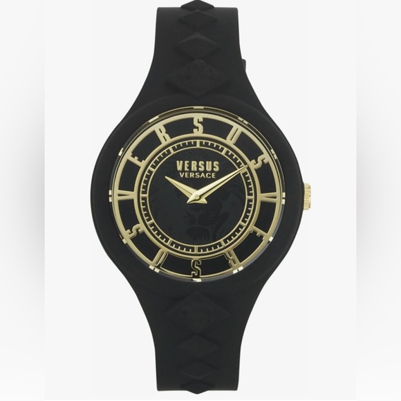 Versace Black and Gold Timepiece - Picture 1 of 6